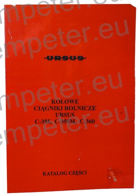 KATALOG TRAKTOR rdeči URSUS C - 355C - 355M - C360