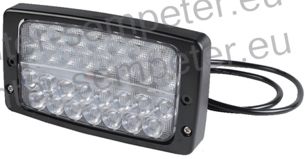 ŽAROMET LED 2800Lm DELOVNI vgraden 155x94x60mm (dimenzije brez okvirja) 12 - 30V IP67 (182,5x102x61mm - dimenzije z okvirjem)