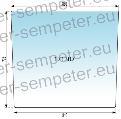 STEKLO KABINE SPREDAJ zgoraj (ustreza modelom, ki imajo klimatizacijo notranjosti izvedeno skozi kabino) SAME Explorer 80 90