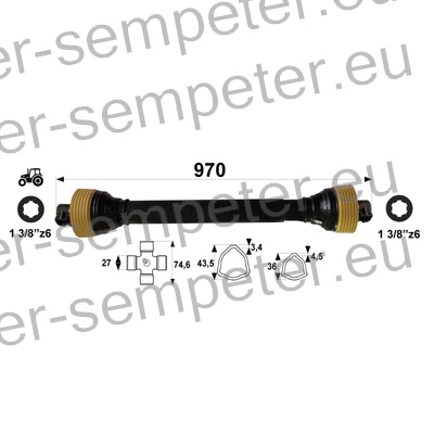KARDAN PRIKLJUČKA DIREKTNI kpl SIP SPT