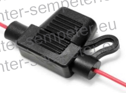 OHIŠJE VAROVALKE ENOJNE S KABLOM ZA AVTOVAROVALKO MINI (kabel 4mm/2 l=120mm)