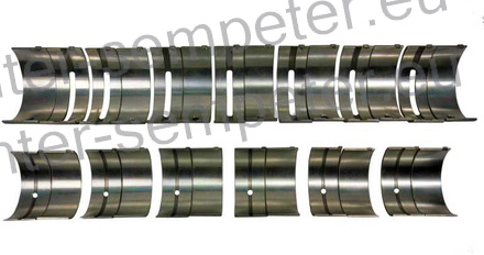 LEŽAJI MOTORJA OJNIČNI + GLAVNI TURBO R3 GRT IMR TS46