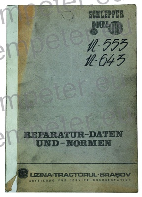 KATALOG TRAKTORJA PRIROČNIK ZA VZDRŽEVANJE TRAKTORJA UTB U553 - U643