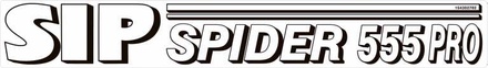 NALEPKA 85x600 "SIP SPIDER 555 PRO"