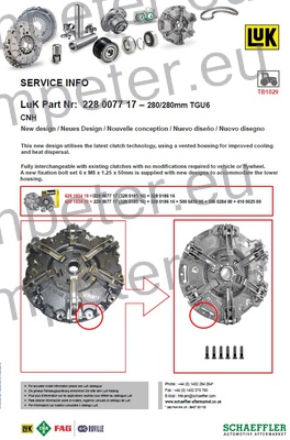 KOŠ SKLOPKE fi=280/280 LUK (lamela v košu je organska in ima vzmeteno pesto) NH - FIAT 446 - 466 - 566 - 570 - 666 (60 - 70 - 80IIF/DT AAGRIFULL) (55 - 66/DT)(60 - 66/DT)(60 - 66F/DT)(60 - 66LP/DT)(60 - 66S/DT)(65 - 66/F/S/V/DT)(65 - 667F7S7V7DT)(70 - 66/DT)(70 - 66F/DT)