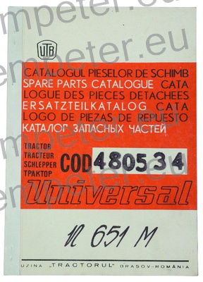 KATALOG TRAKTOR UTB U651M (cod480534)