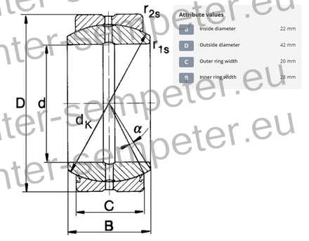 LEŽAJ OČESNI VOLANA DEUTZ - FAHR