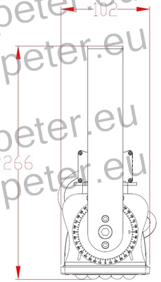 REFLEKTOR LED 17000Lm 100W 24V ZA SVETLOBNE STOLPE IP65 kot svetilnosti 60° delovna temperatura - 40°C do + 60°C