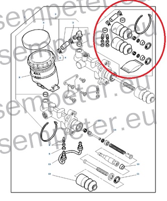 TESNILO CILINDRA ZAVORNEGA MF - MASSEY FERGUSON
