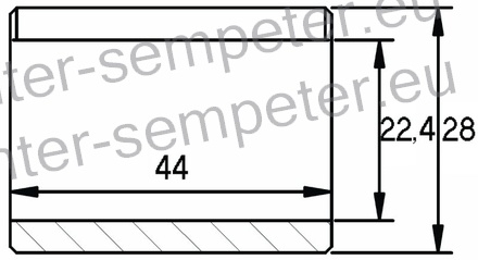 PUŠA REDUCIRNA 22 - 28 L=44 KROGLA PRIKLOPA