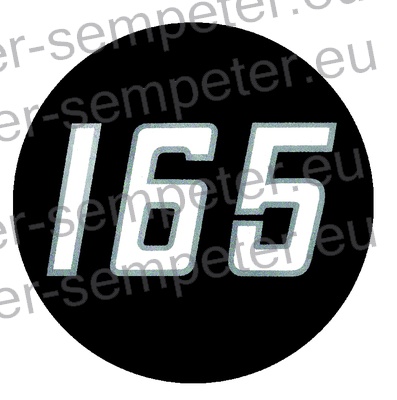 NALEPKA "165" MF