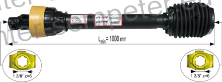 KARDAN PRIKLJUČKA S HARMONIKO DIREKTNI kpl SIP SPT