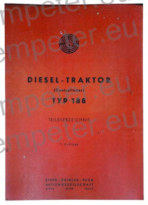 KATALOG DIESEL TRAKTOR STEYR TYP 188