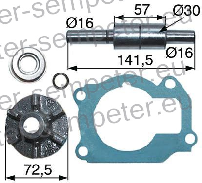 DELI ZA POPRAVILO ČRPALKE VODE CASE