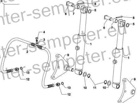 GARNITURA CILINDRI HIDRAVLIKE POMOŽNI SAME SDF