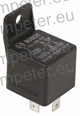 RELE BOSCH 12V 30A MEGLENKE 5 kontaktov z nosilcem BOSCH
