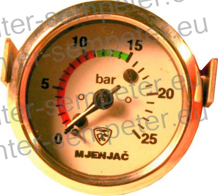 MANOMETER OLJA MENJALNIKA 0 - 25bar