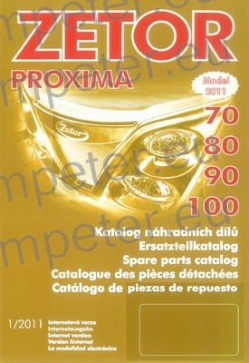 KATALOG TRAKTORJA ZETOR PROXIMA 70 - 80 - 90 - 100 (1/11)