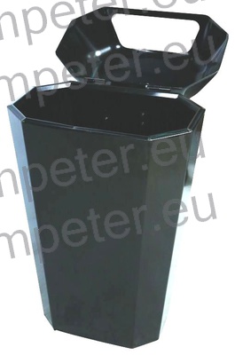 KOŠ ZA SMETI KOVINSKI KAPACITETE 50 LITROV