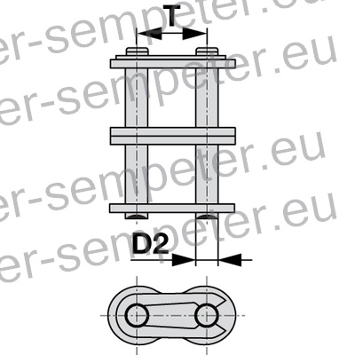ČLEN SPOJNI VERIGE ASA60 - 2