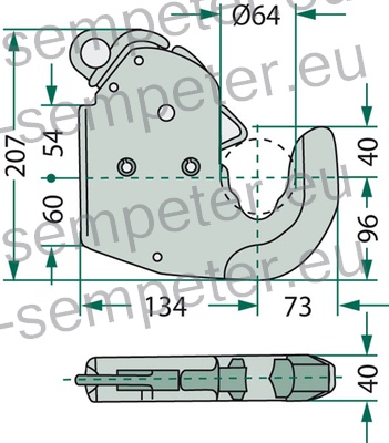PRIKLOP HITRI ROKE HIDRAVLIKE SPODNJE Cat.3 CBM