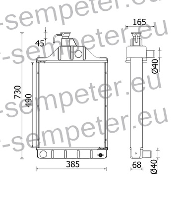 HLADILNIK VODE MF - MASSEY FERGUSON URSUS 5314