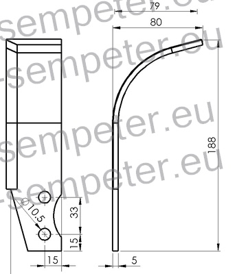 NOŽ FREZE DESNI GOLDONI LABIN PROGRES 14KS DIESEL