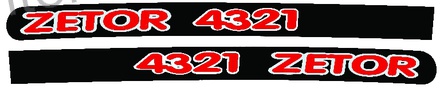 NALEPKA SET "ZETOR 4321"