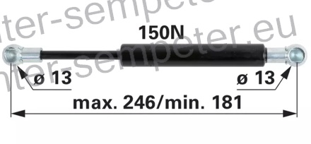 AMORTIZER KABINE VRATA DEUTZ