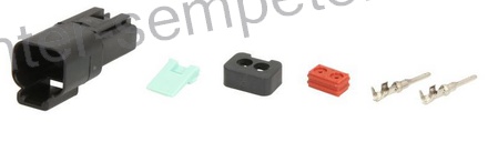 KONEKTOR 2 POLNI ŽENSKI KPL DEUTSCH