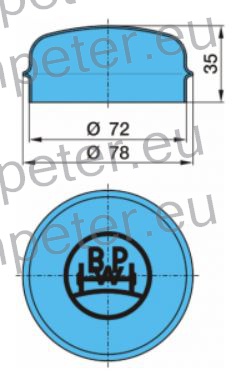 POKROV PESTE KOLESA Fi notranji 72.1mm BPW