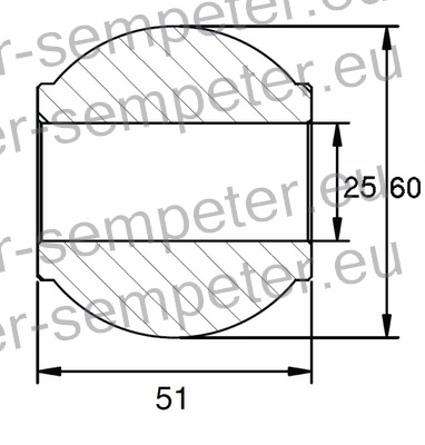 KROGLA POTEZNICE Cat.3/2 25.4/60/51 tip WALTERSCHEID