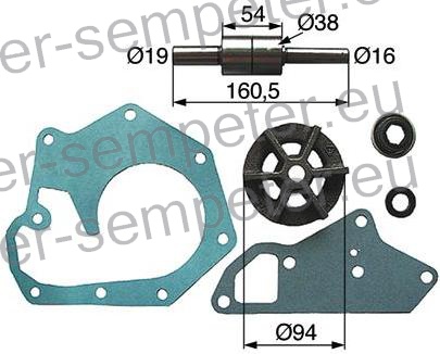 SET DELI ZA POPRAVILO ČRPALKE VODE JD JOHN DEERE