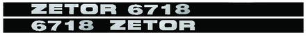 NALEPKA SET " ZETOR 6718"