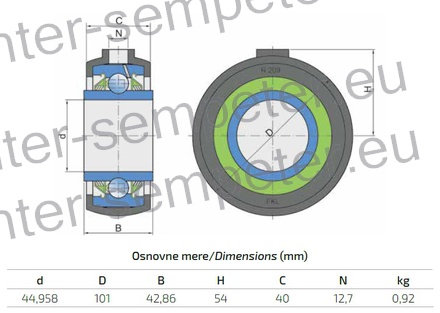 LEŽAJ FKL GWR 209PPB30