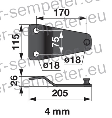 NOSILEC NOŽA (ČELNA KOSILNICA) SIP ROTO 280F
