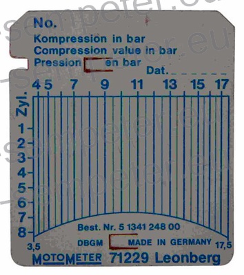 MERILNI LISTIČI MOTO METER DIESEL