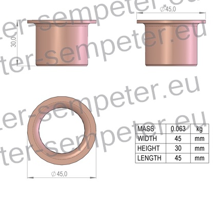 PUŠA LEŽAJNA PRMF 303430 SKF SIP