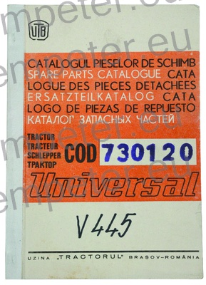 KATALOG TRAKTOR UTB V445 (cod730120)