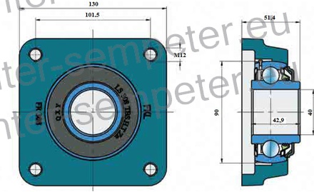 LEŽAJ FKL Z OHIŠJEM LSFR 308 TBT.H.T.Zn