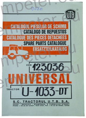 KATALOG TRAKTOR UTB U1033DT (cod123036)