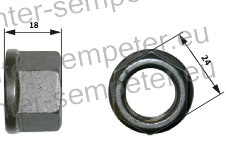 MATICA KOLESNA RAVNA M16X1.5