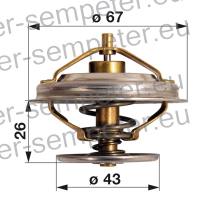 TERMOSTAT MOTORJA 80°C WAHLER