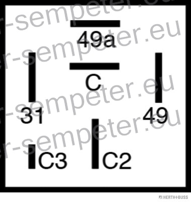 AVTOMAT SMEROKAZA KVADRATEN (5priključkov) 12V ŠTORE 402 - 404