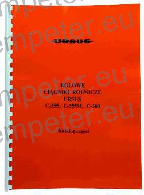 KATALOG TRAKTOR rdeči URSUS C - 355C - 355M - C360