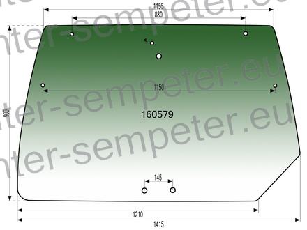STEKLO KABINE ZADAJ zgoraj TONIRANO KABINA MK III DEUTZ - FAHR AGROTRON 100