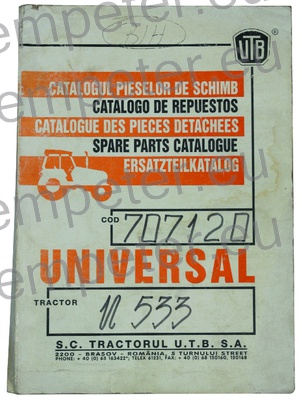 KATALOG TRAKTOR UTB U533 (cod707120)
