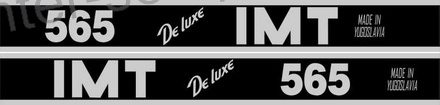 NALEPKA ČRNA SET "IMT De luxe 565 MADE IN YUGOSLAVIA"