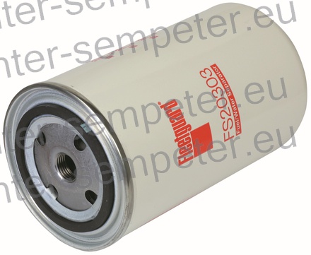 FILTER GORIVA z izpustom FLEETGUARD DEUTZ AMMANN ATLAS COPCO BOBCAT BOMAG CLAAS DYNAPAC HAMM HITACHI LIEBHERR MANITOU MERLO TAKEUCHI TEREX URSUS