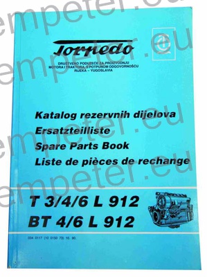 KATALOG MOTORJEV TRAKTOR TD - TORPEDO T3/4/6 L912 BT4/6 L912 (10 0150 73) 10.90